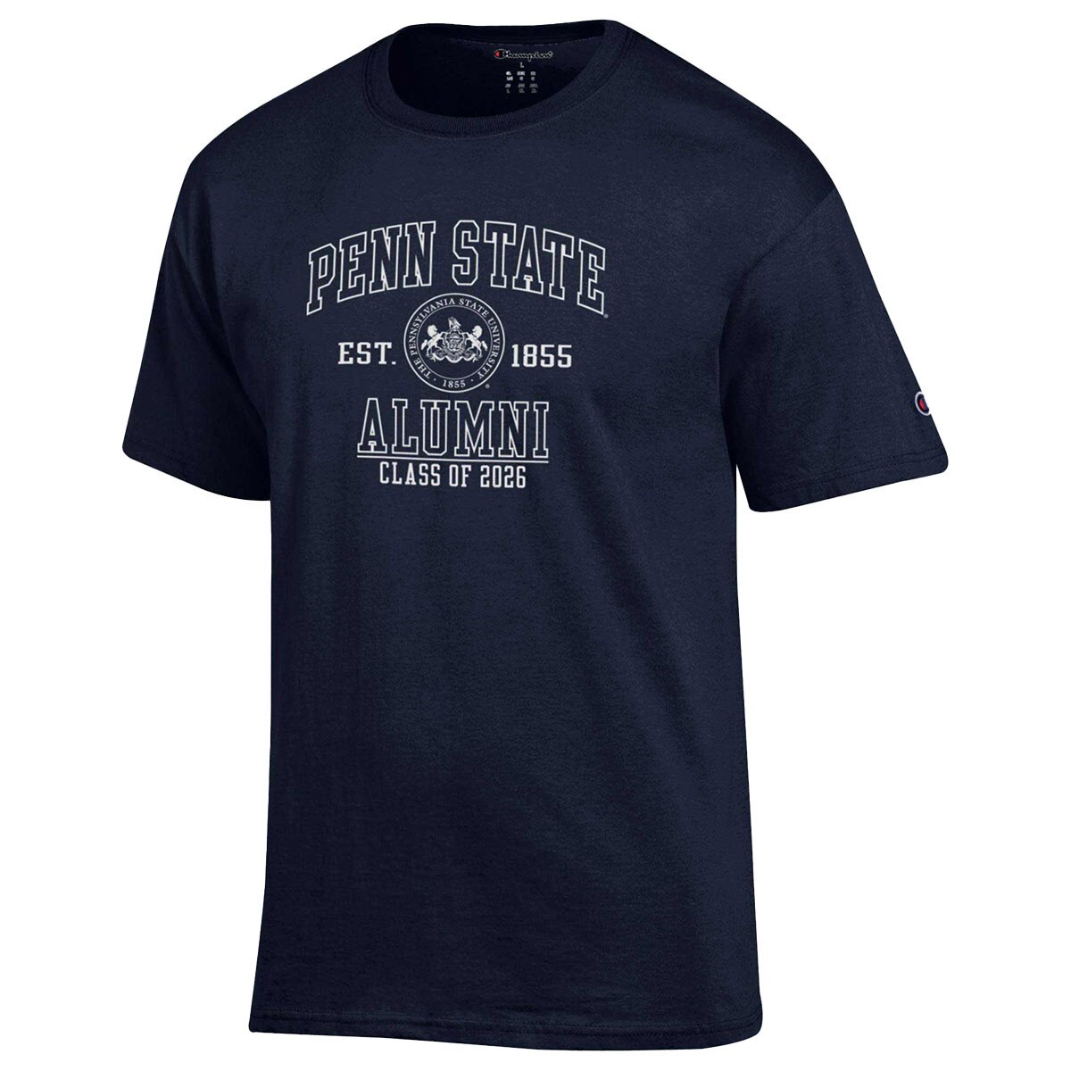 navy short sleeve t-shirt Penn State Alumni Class of 2026